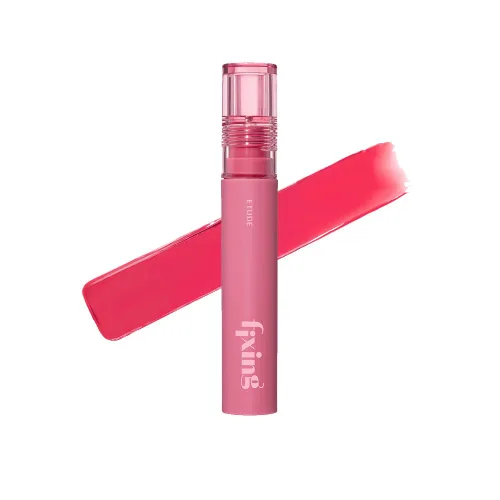 Miniatura 26 de Labial líquido pigmentado Etude, color #01 rosa análogo (4g), de larga duración, resistente al agua, con un ligero acabado mate, cobertura total