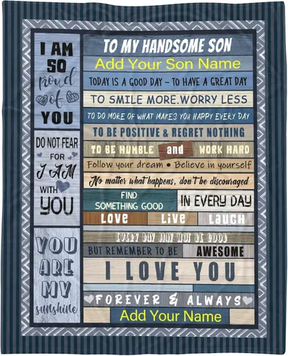 Miniatura 18 de Manta personalizada para mi hija de mamá y papá 40x50 pulgadas, manta ligera de franela, regalo con nombre personalizado, manta súper suave y cómoda