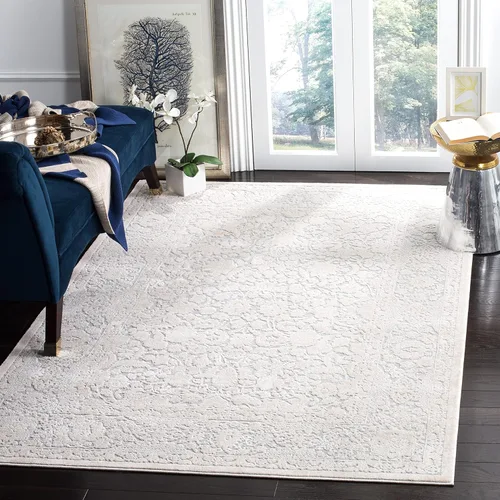 Miniatura 14 de SAFAVIEH Alfombra 8x10 - Colección Reflection - Grande - Gris Claro y Crema, Sin Desprendimiento y Fácil Limpieza, Ideal para Sala de Estar, Gris