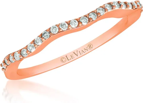 Miniatura 4 de Chocolate Diamond or Gemstone Stackable Band Ring for Women in 14k Gold Anniversary Promise Wedding Band Ring Size 6 to 8 by LeVian