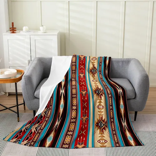 Miniatura 30 de Erosebridal Western Cowgirl Blanket 40x50 Western Cowboy Fleece Flannel Blanket for Bed Sofa Crib Horseshoe Boots Southwestern Fuzzy Plush Throw