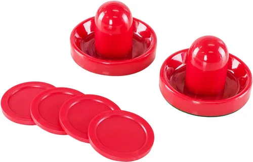 Tacos domésticos estándar, livianos, para tejo, hockey de aire, discos de repuesto para mesas de juegos, equipo, accesorios (2 tacos, 4 discos)