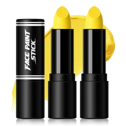 Miniatura 10 de 2Pcs Royal Blue Face Body Paint Stick, Royal Blue Lipstick Makeup Eyeblack for World Cup2026/Baseball/Football/Halloween/Cosplay Party Makeup Cream