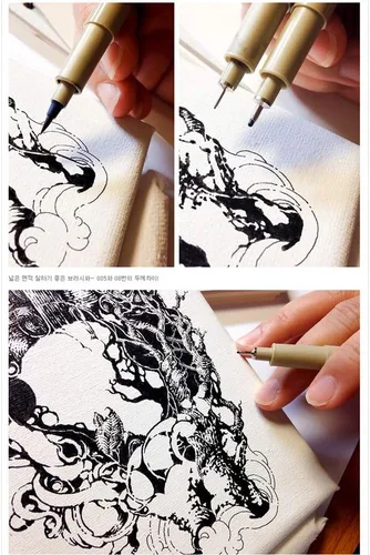 Miniatura 6 de Sakura Pigma Micron Fineliners - Bolígrafo de punta fina suave y ligera, dibujo de manga, 0.010 in, 8 bolígrafos de colores surtidos (01 color)