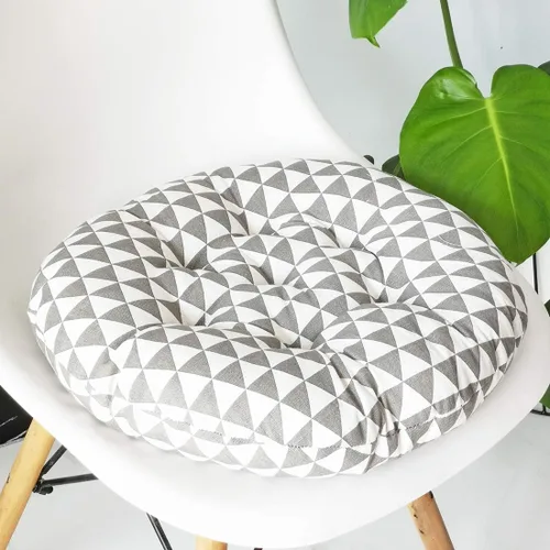 Miniatura 26 de vctops Cojín redondo suave bohemio para silla de jardín, patio, hogar, cocina, oficina, asiento, cojín de 16 pulgadas de diámetro Towel