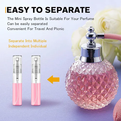 Miniatura 3 de Mini botella de spray de 0.2 fl oz, botella de spray de vidrio recargable, atomizador de botella de vidrio, atomizador de enjuague bucal de perfume