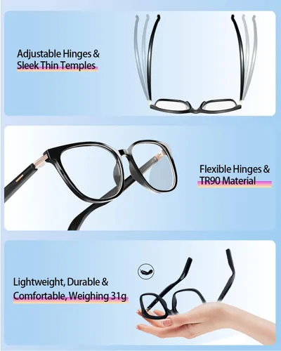 Miniatura 6 de Al - Lentes inteligentes para hombres y mujeres con traducción en tiempo real, lente de cambio de color, música y llamadas con Bluetooth 5.4