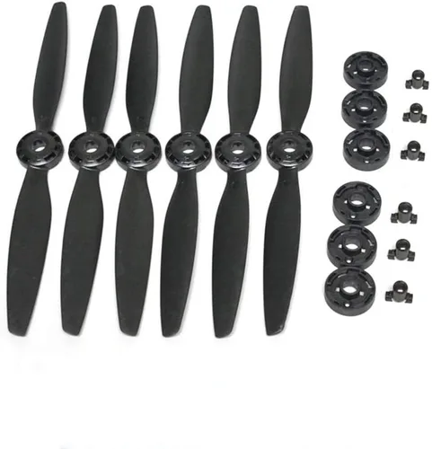 3 pares de hélices de liberación rápida Blade A B para Yuneec Typhoon H 480 Drone 6pcs (negro)