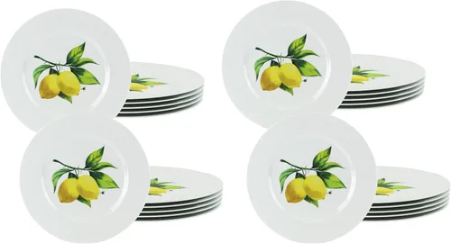 Miniatura 11 de Calypso Basics - Juego de 6 platos de ensalada de melamina de 8.5 pulgadas, sin BPA, no tóxicos, resistentes a roturas, aptos para lavavajillas