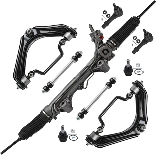 Miniatura 203 de Detroit Axle - Kit de brazos de control de extremo delantero de 8 piezas para Dodge Dakota 00-04, Durango 00-03, 4 brazos de control superior e