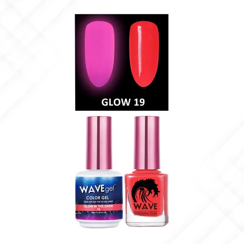 Miniatura 14 de Wavegel WAVEGEL - Juego de gel y esmalte de uñas a juego - Brilla en la oscuridad - # 01