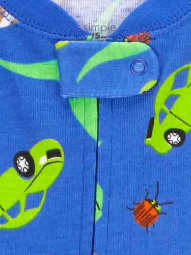 Miniatura 41 de Simple Joys by Carter's Pijama de algodón sin pies de ajuste cómodo para niños (3 unidades)