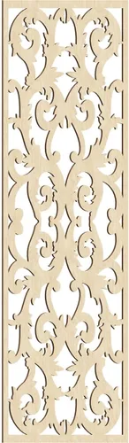 Miniatura 114 de Meadville Paneles decorativos de pared de madera con calado, 9 3/8 pulgadas de ancho x 24 3/8 pulgadas de alto x 1/4 de alto, aliso
