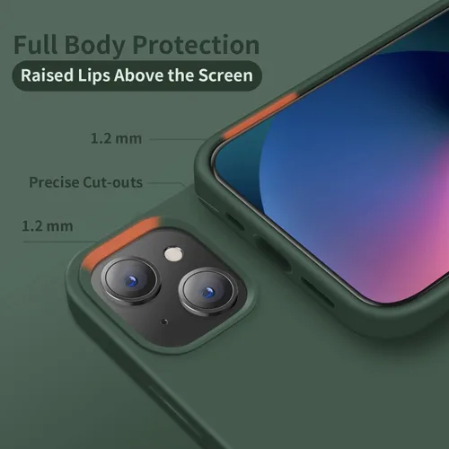 Miniatura 4 de Cordking Funda diseñada para iPhone 13, diseñada para iPhone 14, funda ultradelgada de silicona, funda protectora a prueba de golpes