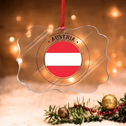 Miniatura 10 de Adorno de árbol de Navidad de Bahamas, bandera de las Bahamas, adornos acrílicos para decoraciones de Navidad, bandera nacional, recuerdo del país