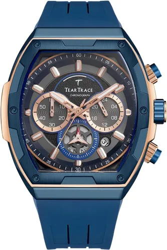 Miniatura 12 de Watches for Men Original Analog Quartz Waterproof Sport Mens Watches Tonneau Chronograph Luminous Fashion Unique Casual Watch with Silicone Strap