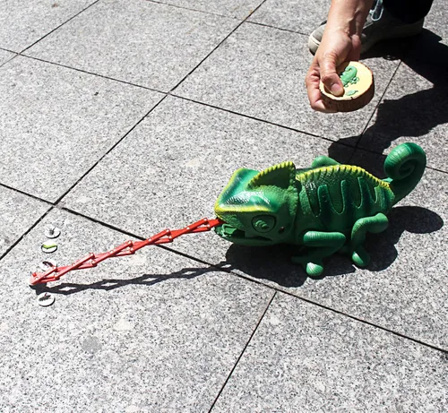 Miniatura 2 de Tipmant Camaleón RC Juguete de animal a control remoto realista lagarto eléctrico electrónico mascotas coche niños regalos de cumpleaños (verde)