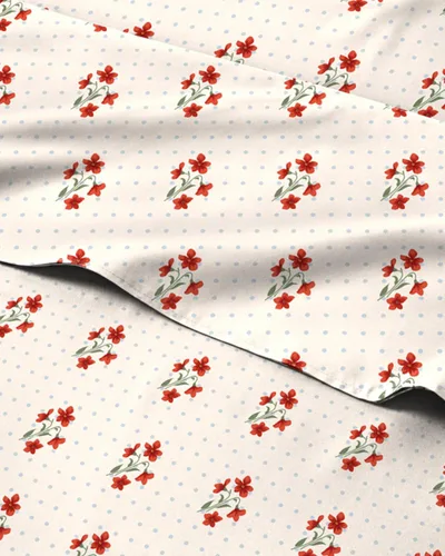 Miniatura 46 de Juego de sábanas florales - Juego de sábanas de cama florales azules y blancas - 1 sábana encimera, 1 sábana bajera y 2 fundas de almohada con 07