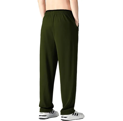 Miniatura 3 de Pantalones deportivos para hombre con bolsillos con cremallera, pantalones deportivos ligeros, pantalones de entrenamiento holgados atléticos