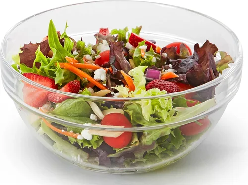 Miniatura 7 de Ozeri Molinillo de ensalada Fresca hecho en Italia y tazón para servir, sin BPA Rojo