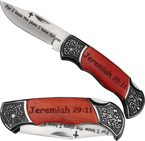 Miniatura 15 de Grabado Sea Fuerte y Valiente - JOSHUA 1:9 Regalos Católicos Cristianos Versículo Bíblico Herramienta Utilitaria, Escritura Bautizo Religioso