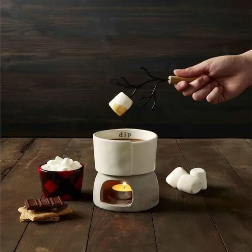 Miniatura 2 de Mud Pie Juego de regalo de salsa de fondue en caja, 4.5 "x 2.5