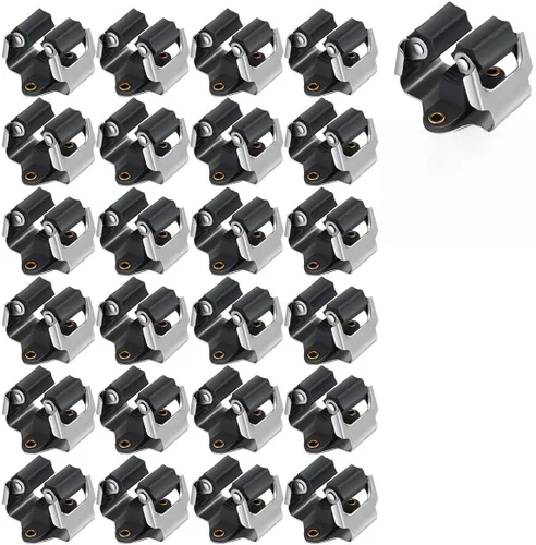 Miniatura 9 de 3-H Soporte para trapeador y escoba de gran tamaño para colgar 2.2 lbs extra, paquete de 10 soportes de pared para colgar y organizar rastrillo