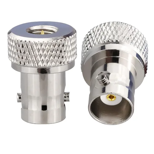 Miniatura 8 de TUOLNK 2PCS SMA to BNC Coax Connector, SMA Male to BNC Female RF Coax Adapter, Low Loss Gold Plated Coaxial Connector for Two Way Radio, Walkie