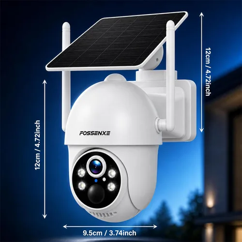 Miniatura 8 de Cámaras 2K para Seguridad del Hogar - Cámaras de Seguridad Solares Inalámbricas para Exteriores con Vista Pan/Inclinación de 360°, Cámara