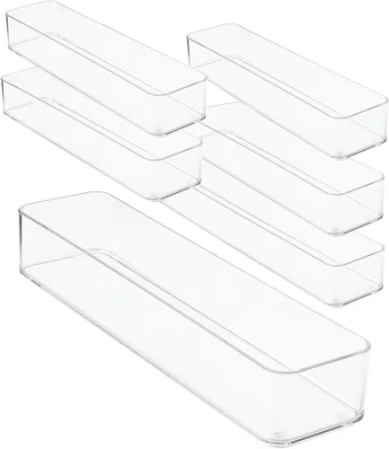 Miniatura 10 de primebox Organizadores de cajones de acrílico transparente de plástico. Baño, cocina, dormitorio, utensilios, cubos organizadores de oficina
