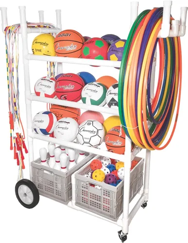 Miniatura 6 de Champion Sports Carro de equipo Blanco