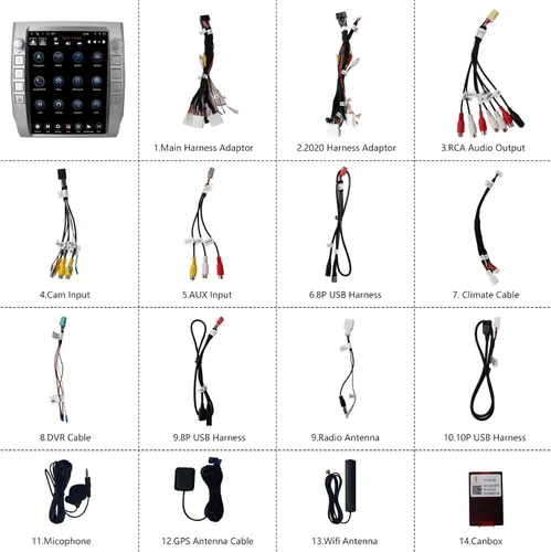 Miniatura 7 de LINKSWELL - Radio de repuesto estilo T de 12.1 pulgadas para Toyota Tundra 2014 a 2020 navegación GPS, unidad principal Android, reproductor