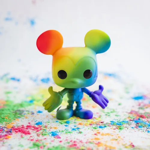 Miniatura 2 de Funko POP Disney: Pride - Mickey Mouse (arcoíris), 3.75 pulgadas, multicolor