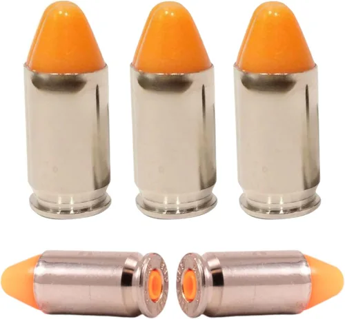 S.T. Action Pro .380 Cal Dummy Rounds – Rondas simuladas de entrenamiento de seguridad naranja, munición reutilizable para entrenamiento de fuego
