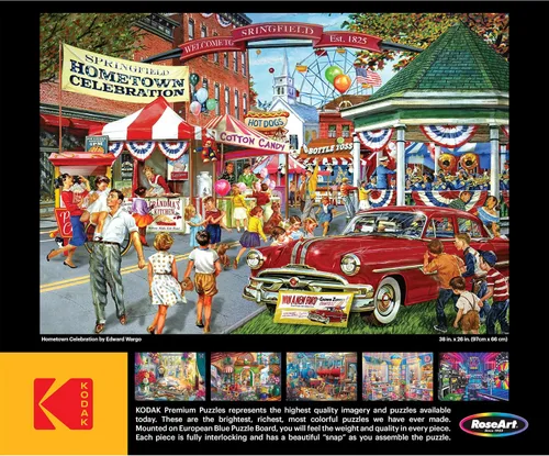 Miniatura 5 de RoseArt - Kodak Premium Collector - Hometown Celebration - Rompecabezas de 2000 piezas para adultos
