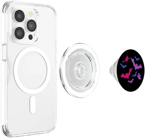 Miniatura 4 de Bi Pride Halloween Sutil Bisexual LGBTQ Otoño Otoño PopSockets MagSafe PopGrip para iPhone