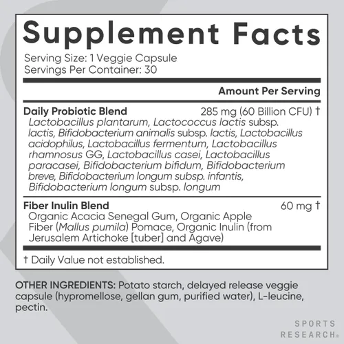 Miniatura 4 de Sports Research® Paquete de bienestar corporal – Aceite de pescado omega 3 de Pollock de Alaska salvaje de 1250 mg + probióticos veganos