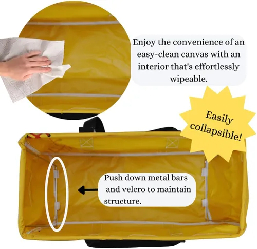 Miniatura 215 de NGIL Bolsa de comestibles reutilizable extra grande plegable de gran tamaño para comestibles, almacenamiento, picnic, playa, Bronco-negro occidental