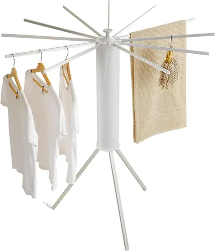 Miniatura 7 de JOOM Tendedero de Ropa con Trípode, Perchero Portátil y Plegable que Ahorra Espacio para Secar Ropa - Tendedero de Ropa de Piso Plegable para Balcón