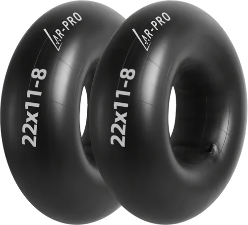 Miniatura 21 de AR-PRO Tubo interior de repuesto resistente de 13 x 6.50-6 pulgadas con vástago de válvula recto TR-13 (paquete de 2) – para carretillas, Razor Quad