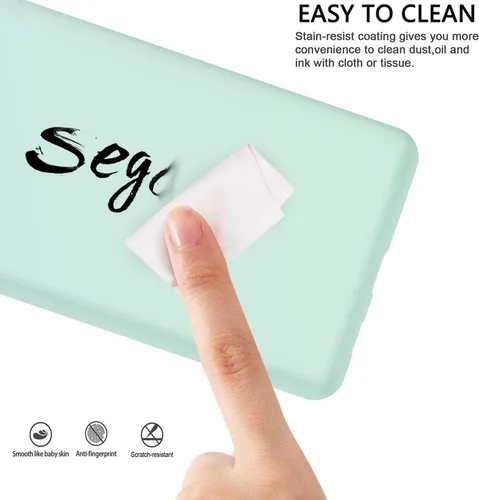 Miniatura 4 de Funda diseñada para Galaxy S21 FE, silicona líquida de goma a prueba de golpes, forro de tela de microfibra suave, compatible con Galaxy S21 FE