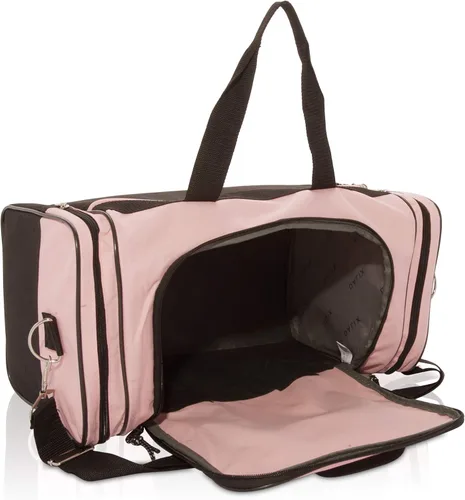Miniatura 6 de Bolsa de lona, de DALIX, para el gimnasio, para viajar, 17 pulgadas