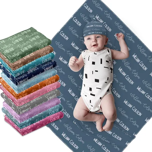 Miniatura 9 de Mantas de bebé personalizadas para niños y niñas, mantas con nombre personalizado, regalos para bebés, mantas personalizadas para niños, manta