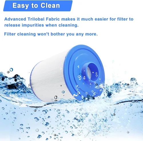 Miniatura 4 de Cartucho de filtro de spa para bañera de hidromasaje PAS50SV-F2M, compatible con Unicel 6CH-502, Filbur FC-0311, Master Deluxe M60506, Magnum AR50