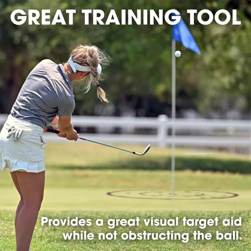 Miniatura 6 de EyeLine Golf Target Circle as Training Aid – Ideal for Chipping and Pitching – Super Thin with Foldable Configurations. Bright Color Markings Easy
