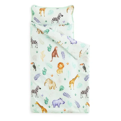 Wake In Cloud - Tapete para siesta para niños pequeños con almohada y manta, para niños y niñas en jardín de infantes, guardería, preescolar