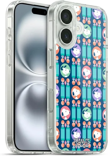 Miniatura 12 de Head Case Designs Snoopy Deco Dreams - Funda de gel suave con licencia oficial de Peanuts Blue Pattern compatible con Apple iPhone 7 Plus/iPhone 8