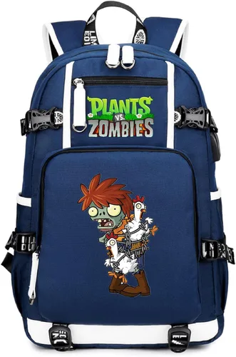Miniatura 22 de ISaikoy Game Plants vs. Zombies - Mochila de hombro para libros, mochila escolar, color 12