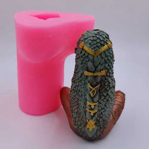 Miniatura 3 de Molde de vela Gaia de gran tamaño, moldes de silicona para velas de la madre de la tierra, molde de bricolaje Gaia para velas decoradas, molde