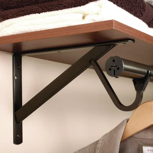 Miniatura 2 de John Sterling, Bronze Closet-Pro HD RP-0495-BRZ - Estante resistente y soporte de varilla